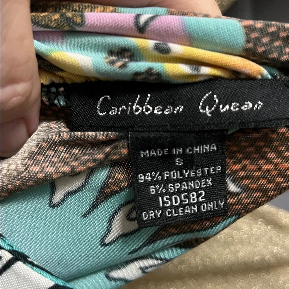 Caribbean queen Colorful Geometric Pattern Dress - Picture 3 of 3